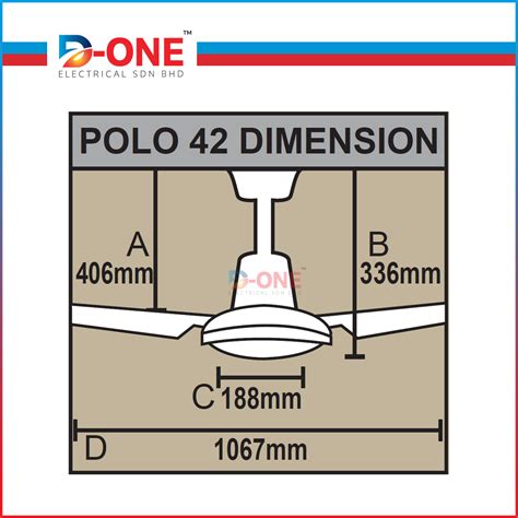 Inovo Polo Ceiling Fan D One Electrical Sdn Bhd