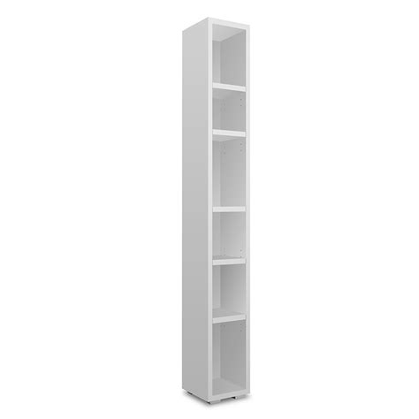 Etagère 191 cm étroite 6 niches blanc Le Dépôt Bailleul