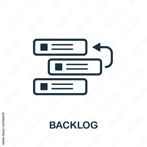 Backlog Vector Icon Symbol Creative Sign From Agile Icons Collection