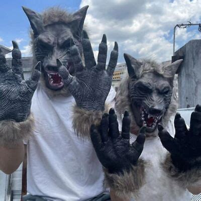 Gummi Halloween Werwolf Handschuhe Latex Halloween Kostüm Halloween eBay