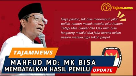 Mahfud Md Hak Angket Bisa Jatuhkan Sanksi Politik Ke Presiden Tak