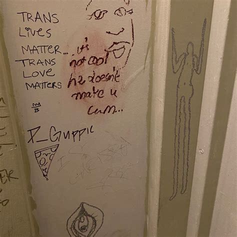 Graffiti On Bathroom Wall