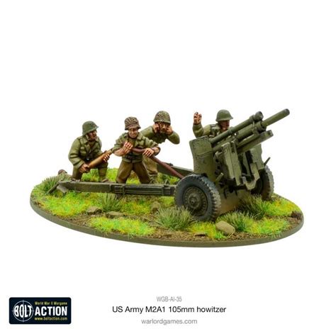 Us Army M2a1 105mm Howitzer Miniature In Metallo Wgb Ai 35 Warlord