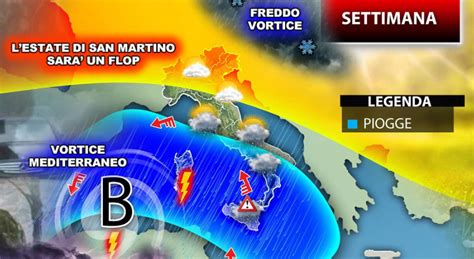 Maltempo Tutta La Settimana Sull Italia Niente Estate Di San Martino