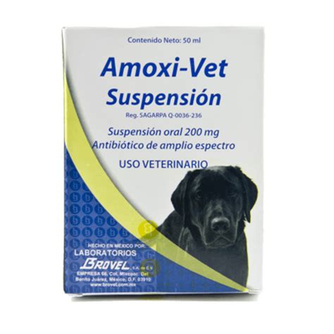 Amoxi Vet 200 Mg Frasco 50 Ml Brovel Mister Mascotas