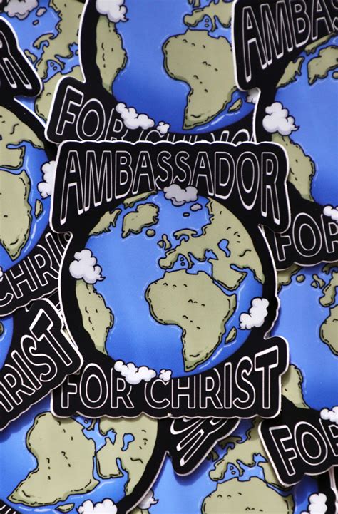 Ambassador For Christ Sticker - Faith Based Sticker – Infinite Value