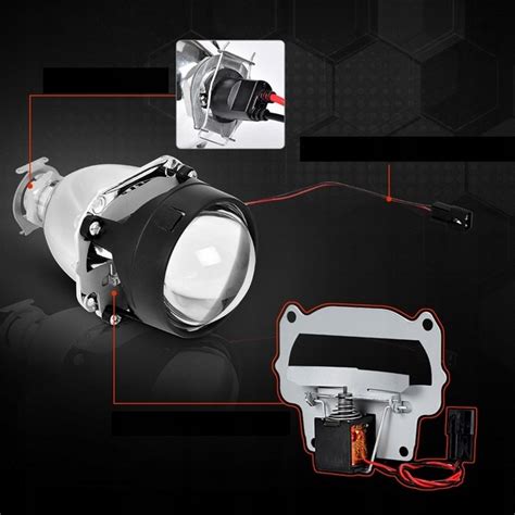 Soczewki Bi-Halogen MINI H1 2.5" Metal 2 szt LENS BIXENON BIXENON XENON ...
