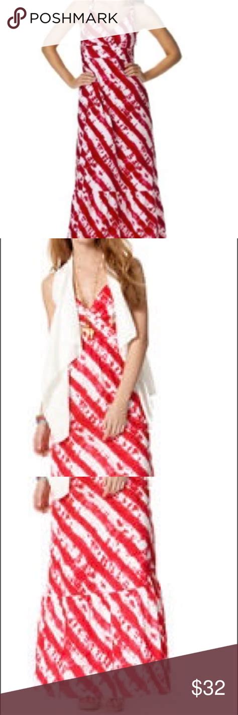 CALYPSO ST BARTH RED WHITE TIE DYE MAXI DRES White Tie Red And White