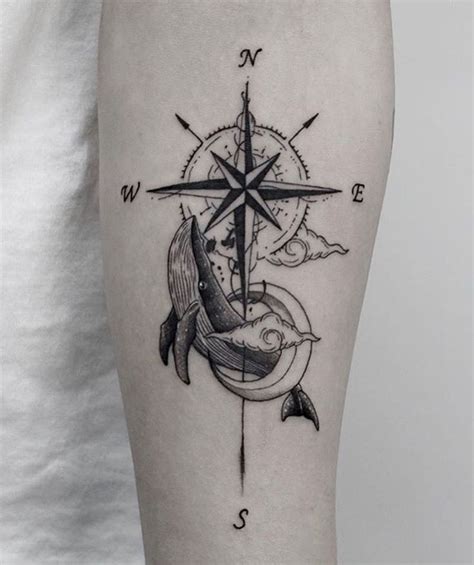 Blackwork Inspiration Inkstinct Compass Tattoo Back Of Forearm Tattoo Compass Tattoo Design