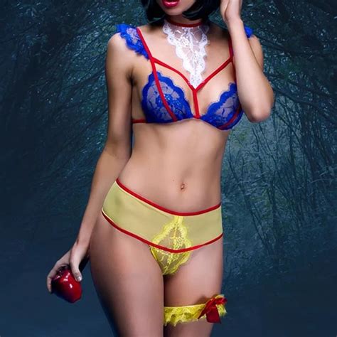 Intimates And Sleepwear Snow White Disney Princess Lingerie Set Garter