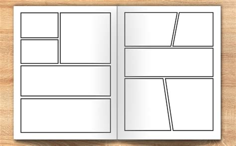 Blank Manga Comic Book Create Your Own Manga Anime Sketchbook Over