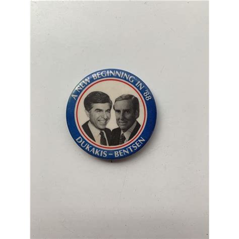 Michael Dukakis Presidential campaign button- 1988