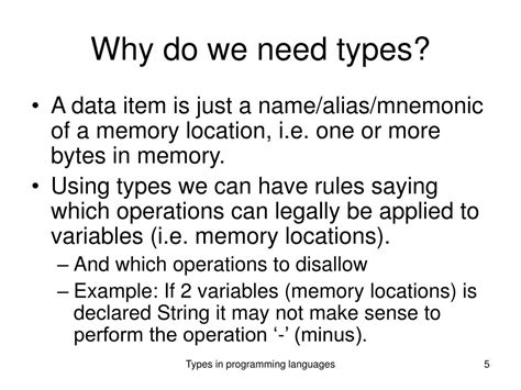 Ppt Types In Programming Languages Powerpoint Presentation Free