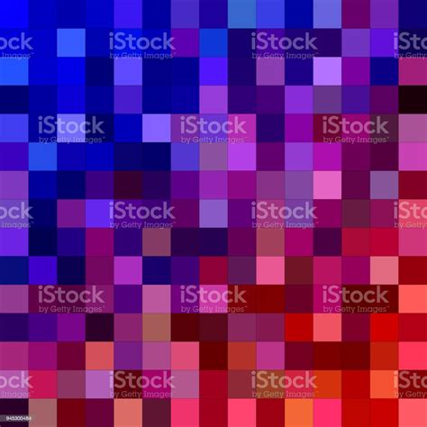 Red Blue Square Mosaic Background Design Stock Illustration Download