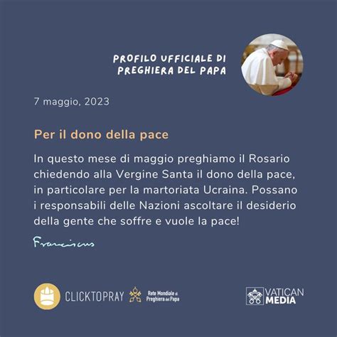 Pregare Il Rosario Per La Pace Popes Worldwide Prayer Network