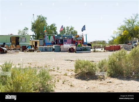 Encampment, a stage Slab City, Niland, Southern California, USA Stock ...