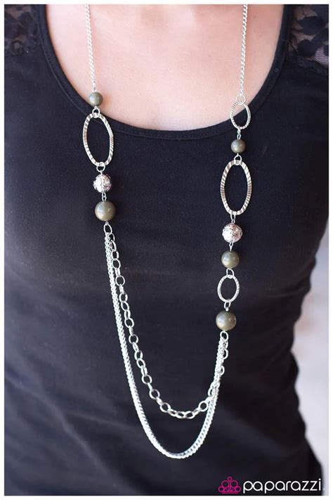 Paparazzi Necklace ~ Harmonious Harvest Green Paparazzi Jewelry Online Store