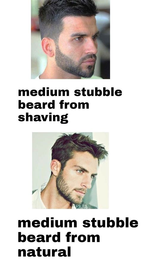 Natural Stubble Beard Strong Jawline