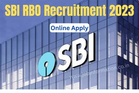 Sbi Rbo Recruitment Online Apply For Various Posts Salary