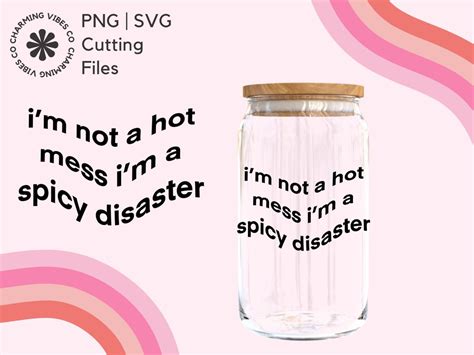 Hot Mess Spicy Disaster PNG SVG Charmingvibesco Etsy