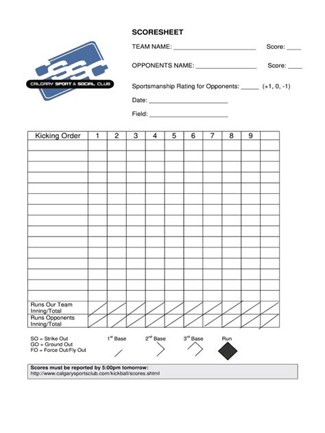 Kickball Roster Template Complete With Ease Airslate Signnow