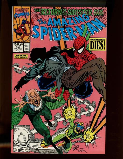 Amazing Spiderman 336 Erik Larsen Cover Art Vulture Appearance 9 2