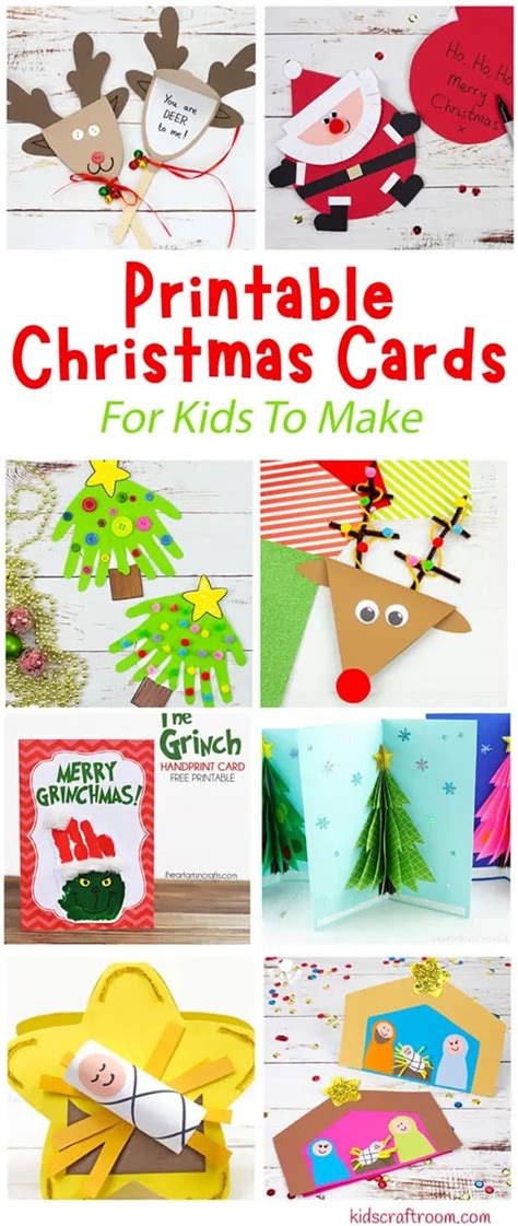 Printable Christmas Cards For Kids - Kids Craft Room