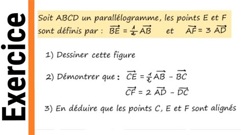 Relation De Chasles Parall Logramme Points Align S Youtube