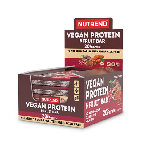 Nutrend Vegan Protein Fruit Bar G Dafit Cz