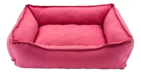 Cama Cachorro Gato Sued Aveludado Pet Resistente Suave G Cor Pink