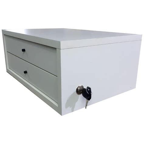 Suporte Monitor Mdf C 2 Gavetas Branco 40 5x26 5x16 Chave Shopee Brasil