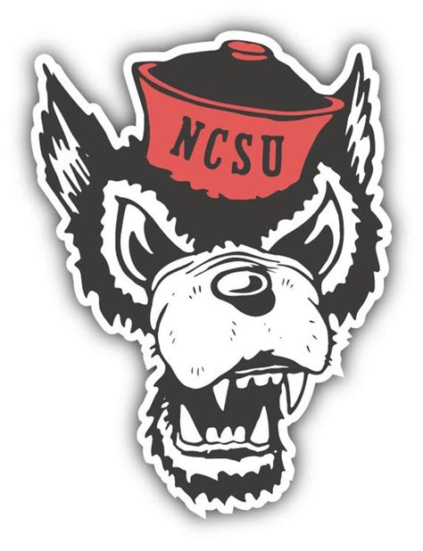 North Carolina State Wolfpack Ncaa Usa Head Logo By Slonotop