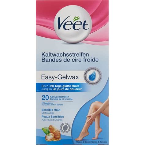 Buy Veet Cold Wax Strips Legs Body Sensitive 10x2 Pcs Kanela