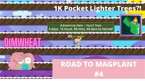 PLANTING 1K POCKET LIGHTER TREES Road To Magplant 4 Growtopia