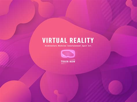 Virtual Reality Fluid Pink Shapes Background 833943 Vector Art at Vecteezy