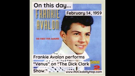 February 14 1959 Frankie Avalon Youtube