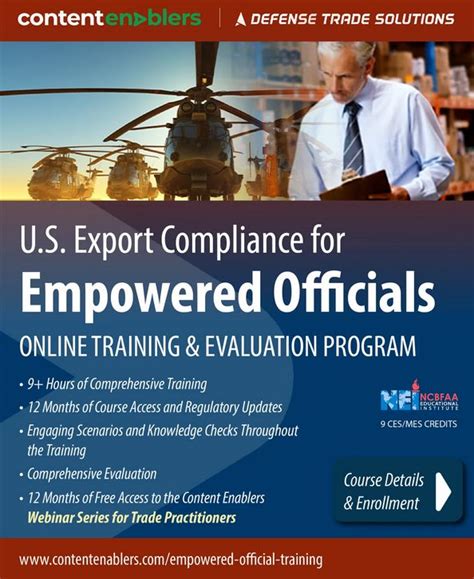 Itar Empowered Officials Essential Training Requirements For