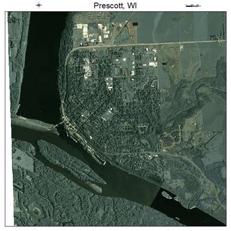 Aerial Photography Map of Prescott, WI Wisconsin