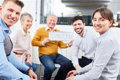 Group At Team Building Workshop Stock Image Image Of Team Workshop