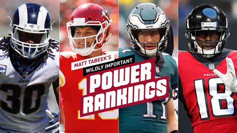 Matt Tabeeks Wildly Important Nfl Power Rankings Rams Chiefs Soar