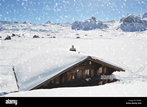 Winter in the Swiss Alps Stock Photo - Alamy