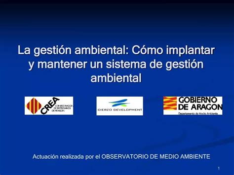 Ppt La Gesti N Ambiental C Mo Implantar Y Mantener Un Sistema De