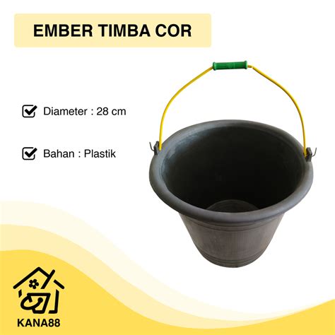 Jual Ember Timba Cor Ds Cm Ember Semen Bangunan Baskom Air Plastik