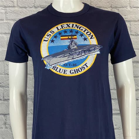 Vintage USS Lexington Russel Tee This Tee Is In Depop