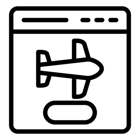 Premium Vector Vector Design Flight Booking Icon Style