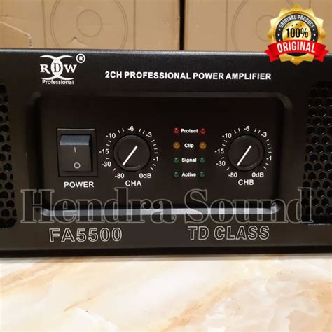 Jual Power Amplifier Rdw Fa Fa Td Class Channel Shopee