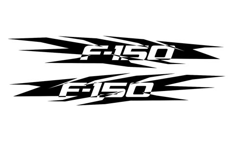 Ford F150 2pieces Side Stripes Body Decals Vinyl Racing Graphics