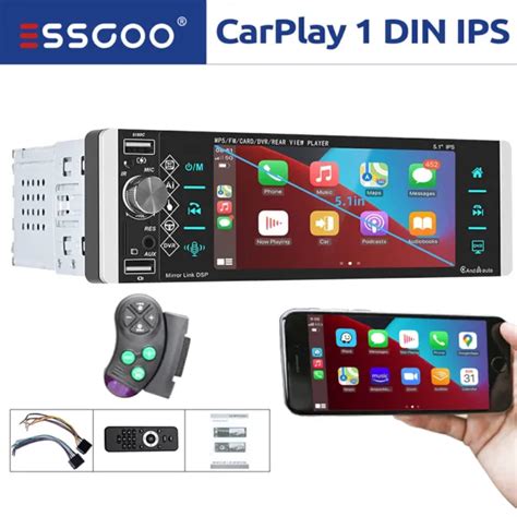 Autoradio Essgoo Din Bluetooth Apple Android Carplay Auto Ips