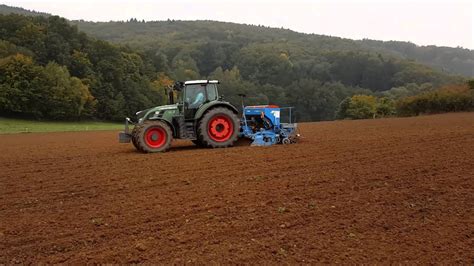 Weizen säen 2015 mit Fendt Vario 724 und Lemken Saphir 7 YouTube