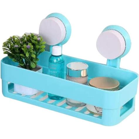 AJW 1 PCS Etagère de Douche Ventouse Rangement Organisateur Plastique